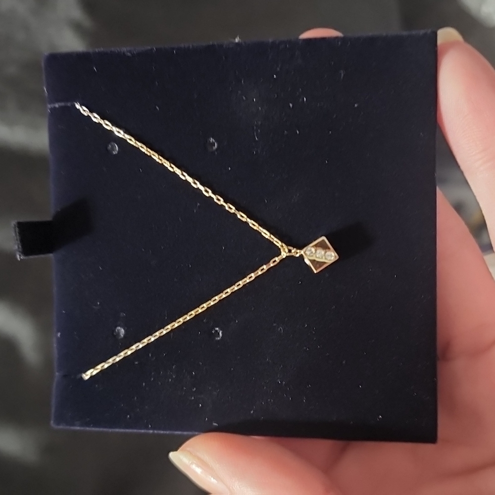 Swarovski pendant dice necklace